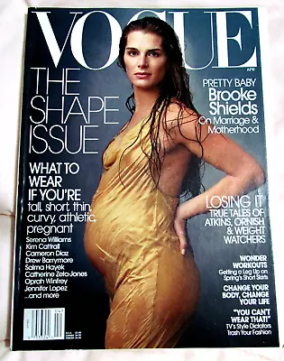 Vogue Magazine (April 2003) Brooke Shields Cover US NEAR MINT Cond NO LABEL Z4 • $33