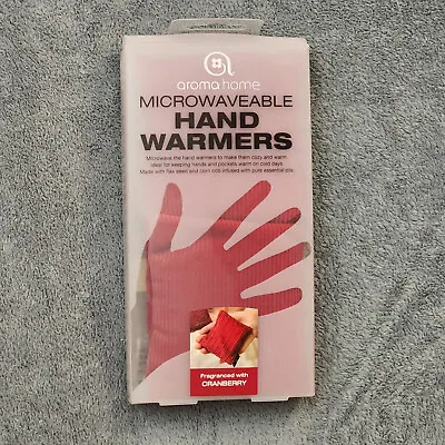 Aroma Home Microwaveable Hand Warmers Comforting Heat Fragranced With Cranberry • $8.88