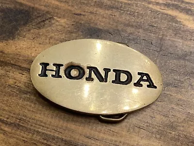 Vintage Honda Solid Brass Belt Buckle Logo Motorcycle Car Truck ATV 4x4 • $19.99