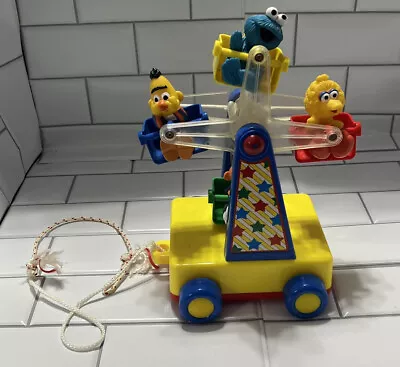 Vintage Tyco Sesame Street Ferris Wheel Pull Toy • $11.99