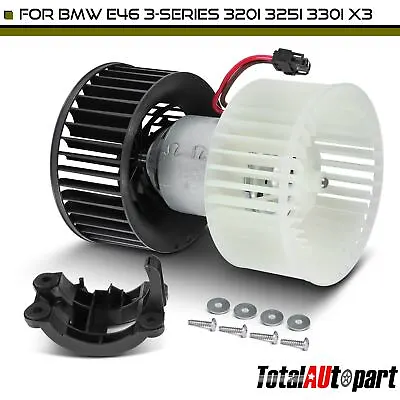 HVAC Blower Motor With Fan Cage For BMW E46 X3 328i 318ti 323i 325i 330i 700165 • $42.99