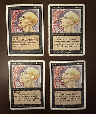 Lot Of 4- Magic The Gathering Unlimited Sengir Vampire Cards- Light Play • $24