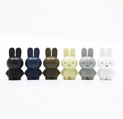 (Set Of 6) New JAPAN Miffy Rabbit Tetrafibits Soil Stand Pastel Figure (6 Color) • $19.98