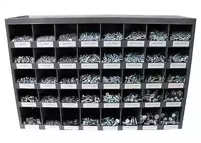 3765 Piece Grade 5 Coarse Thread Nut Bolt & Washer Assortment With Metal Bin • $540