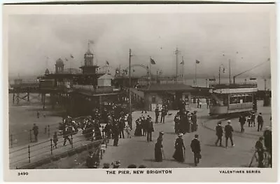 £10 • Buy THE PIER, NEW BRIGHTON, TRAM - Cheshire Postcard