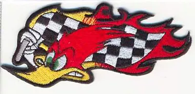 Woody Racing Flag Emroidered Jacket Vest Biker Patch  • $7.75