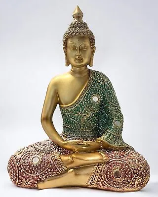 SINT Buddha Statues For Home Decor Zen Sitting Meditating Sculpture Buddha De... • $37.49