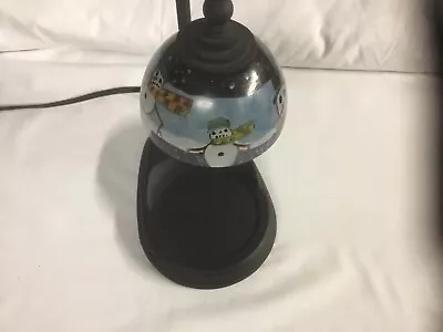 Snowman Desk Table Lamp Painted Shade Pre-Owned • $29.99