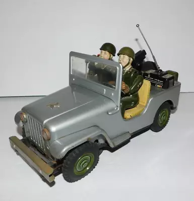 Neat Vintage Nomura Battery Operated Army Radio Command Jeep Works Made In Japan • $119.95
