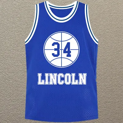 $58.17 • Buy Movie Jesus Shuttlesworth #34 Blue Basketball Jersey He Got Game Custom Names