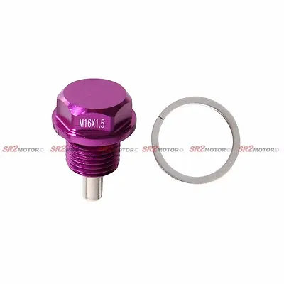 MAGNETIC OIL PAN DRAIN SUMP PLUG PURPLE M16 X 1.50 16mm X 1.5 • $6.99