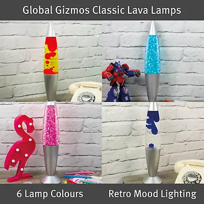 £14.99 • Buy Global Gizmos Classic Lava Lamps / 16in Tall / 11 Different Light Colours