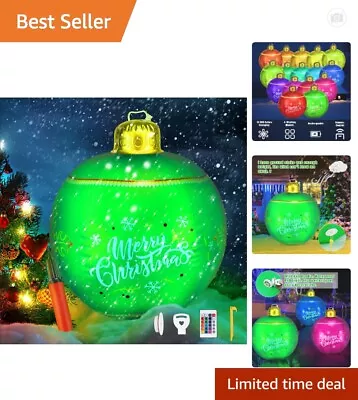 Outdoor Christmas Ornaments - 24 Inch Durable - LED Lights - Rechargeable • $27.99