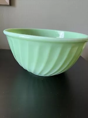 Fire King Jadeite Swirl Mixing Bowl 9 Inch  • $45