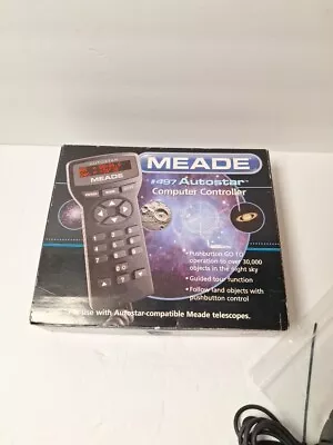 OEM Meade Autostar 497 Telescope Remote Control W/ Cord. Tested Works • $119