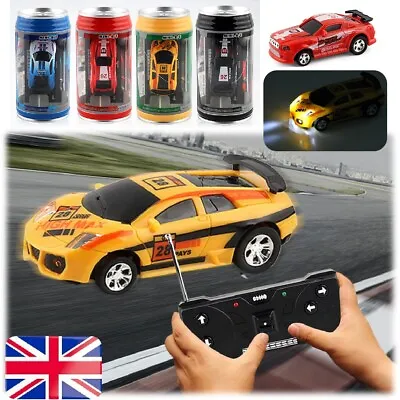 Coke Can Car Mini Speed RC Radio Remote Control Micro Racing Car Kids Toys Gifts • £9.35