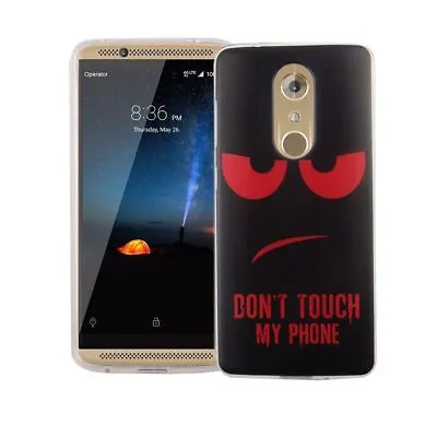 Case For ZTE Axon 7 Don'T Touch Red Case Cover Motif TPU Bumper New • $28.82