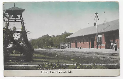 Lee's Summit MO Missouri Postcard Railroad Depot C1910-1915 • $9.99