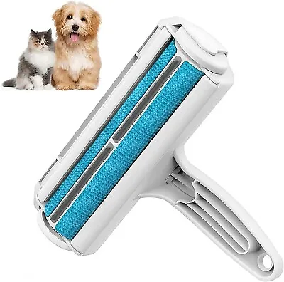 Reusable Pet Hair Remover Roller For Dogs Cats Animal Hair Removal Brush • £9.97