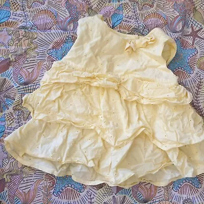 Monsoon Yellow Cotton Rara Babu Girl Top Size 1 • $4