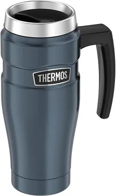 $38.65 • Buy THERMOS Stainless Insulated Travel Mug With Handle 470ml Midnight Blue AUTHENTIC