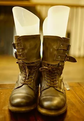 N.d.c. Made By Hand Sheepskin-lined Lace-up Buckle-top Boots 42 (US9) • $149