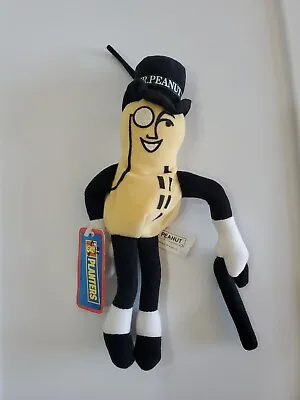 Mr. Peanut Planters Plush Stuffed Cane Top Hat 10 Inch Nabisco Bean Bag W Tag • $9