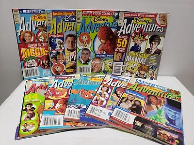 Lot Of 9 Vintage Early 2000's Disney Adventures Magazines  Games Movies Comics • $19.99