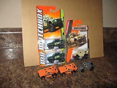 Matchbox Lot Of 6 Oshkosh Corporation Defense M-ATV 4X4 Variation MRAP Plasan  • $39.99