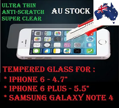 Scratch Resist Tempered Glass Film Screen Protector For Iphone 6 4.7  /plus 5.5  • $5.50