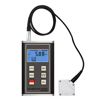 VM-6380 3D Vibration Meter Accelerometer Vibrometer Vibration Meter Analyzer • $455