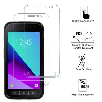 2PCS Tempered Glass Screen Protector For Samsung Galaxy Xcover 4 4S 5 XCover Pro • £4.79