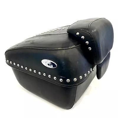 Oem Harley 00-17 Softail Heritage Studded Leather Tour Pak Rear Trunk Storage • $448