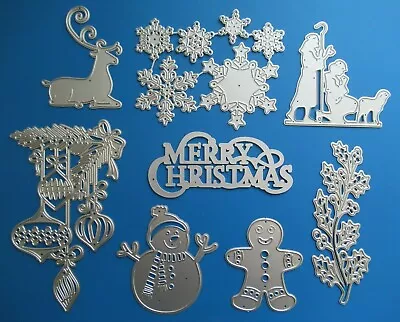 £3.99 • Buy Various Christmas Metal Cutting Dies For Craft & Cardmaking Holly Deer Snow Die