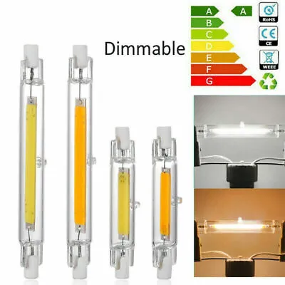 R7S LED Lamp COB 118mm 78mm 15/30W Dimmable Glass Replace Incandescent 110V/220V • £5.38