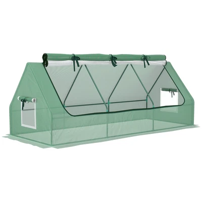 £29.99 • Buy Outsunny Portable Small Polytunnel With Mesh Windows, 240x90x90cm
