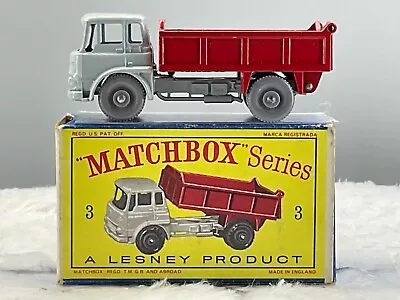 Moko Matchbox Lesney 3B Bedford Tipper 1961 G.P.WNMint InB2 Box All OrigN.O.S • $188