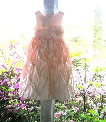 CINDERELLA Sz 4 GIRLS SPECIAL OCCAS. FLOWER GIRL WEDDING PAGENT PALE PINK PICK U • £80.42