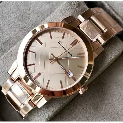 Brand New Burberry BU9135 Stainless Steel Rose Dial 34 Mm Women's Watch • $402.92