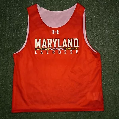 University Of Maryland Terrapins Lacrosse Reversible Practice Jersey Mens Medium • $24.99