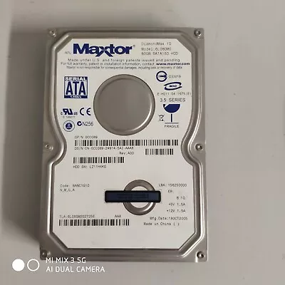 £11.99 • Buy Maxtor 6L080M0 DiamondMax 10 80Gb 3.5  Desktop Internal SATA Hard Drive