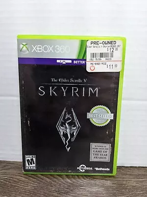 The Elder Scrolls V Skyrim (Microsoft Xbox 360 2011) With Manual Tested  • $7.99