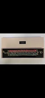 Victoria's Secret LTD Braided Fabric Chain Bracelet W/Box Wings 8  New In Box J7 • $22