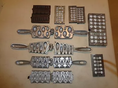 9 Vintage Split Shot Sinker Molds Assorted Sizes • $124.99