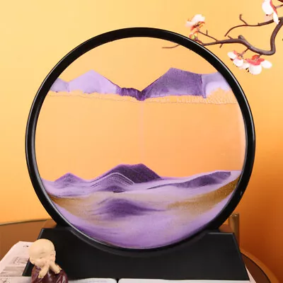 Moving-Sand Frame Art Picture Glass 3D Sandscape In Flowing-Gifts Display • $18.99