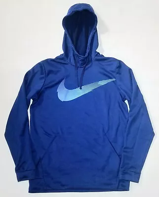 Nike Dri-Fit - Funnel Neck Hooded Sweatshirt Hoodie - Men's Medium -  Blue • $26.99