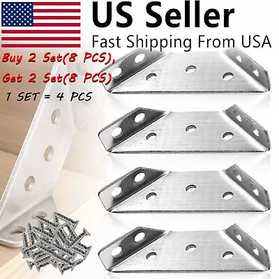 Universal Furniture Corner Connector Stainless Steel Corner Braces For Cabinets  • $6.89