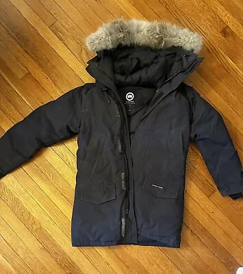 Canada Goose Langford Parka Men’s Size Small Navy - Marine With Coyote Fur • $374.99