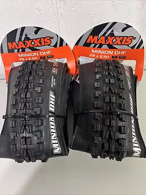 2 Pack Maxxis Minion DHF Tire Tubeless Folding Black Dual EXO 29x2.5WT Pair • $109.99