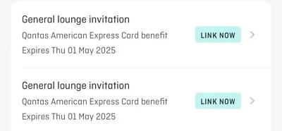 Qantas Lounge Pass Expiry 01 May 2025 - Electronic Transfer ( 2 Available ) • $50